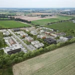 Plan 21 działek usługowych Poznań Logistyka Wschód przy węźle S5.