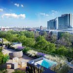 taras penthouse Ogrodowa 12 Poznań widok na park apartament premium Poznań