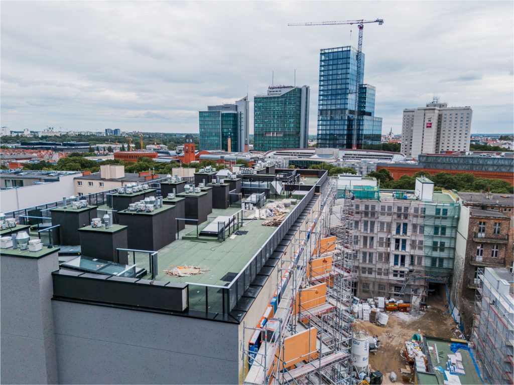 mieszkania Poznań centrum – widok z dachu Ogrodowa 12