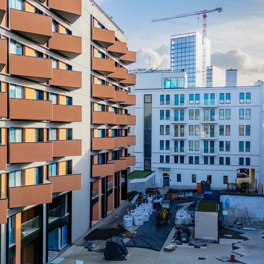 apartamenty premium Poznań – odsłonięta elewacja Ogrodowa 12